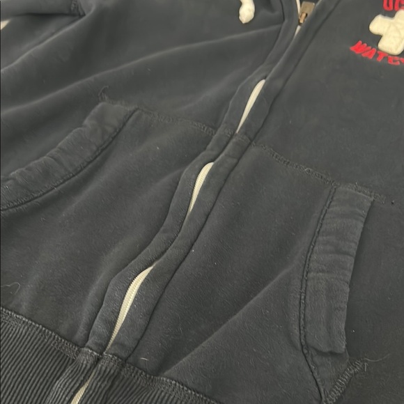 Hollister Navy Hoodie with Red Logo - Picture 5 of 8